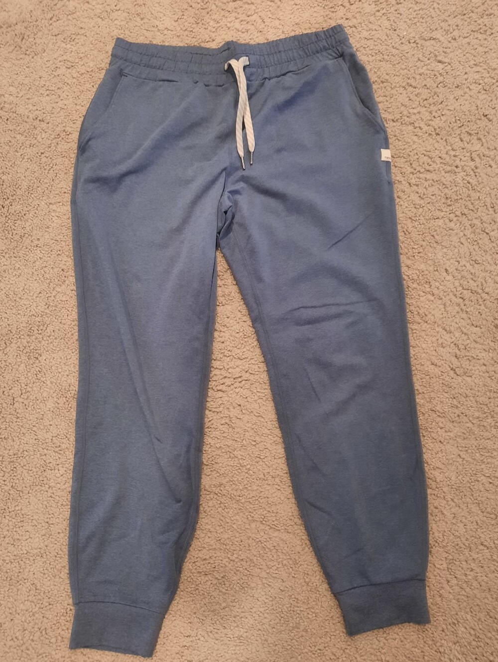 Vuori Blue Track Joggers with Drawstring